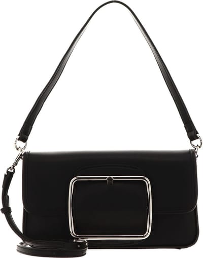 SEIDENFELT MANUFAKTUR Schoudertas Grurup Crossbody Bag Black Zwart