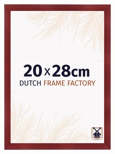 Fotolijst 20x28 cm - MDF - Wijnrood Geveegd - Praag