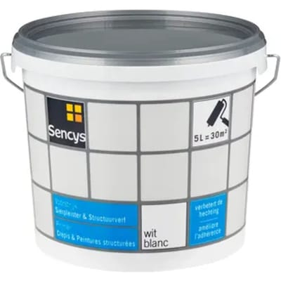 Sencys Voorstrijk Primer - Minerale Ondergronden - Mat Wit - 5l