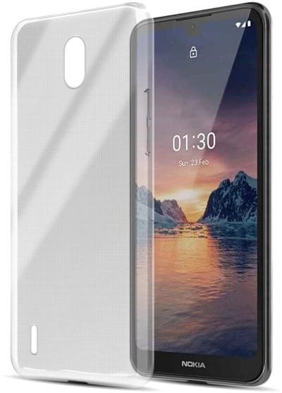 Cadorabo Hoesje geschikt voor Nokia 1.3 in VOLLEDIG TRANSPARANT - Beschermhoes gemaakt van flexibel TPU Silicone Case Cover