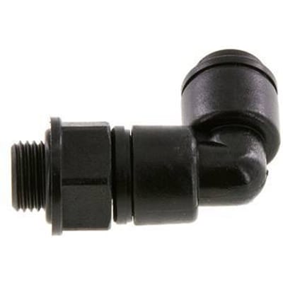 4mm x G1/8'' 90 graden L-verbinding POM Insteekfitting Buitendraad Draaibaar NBR [2 Stuks]