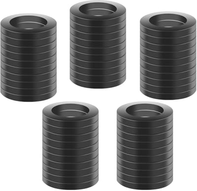 Dailygoods- Afdichtringen 1 1/4 inch - Rubber - 50 Stuks - Dikte 3 mm - Buitendiameter 38 mm - Waterdicht - Hittebestendig - Slangring