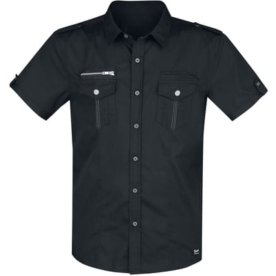 Brandit Shirt met korte mouwen - Rockstar Shirt T/C - L tot 5XL - voor Mannen - zwart