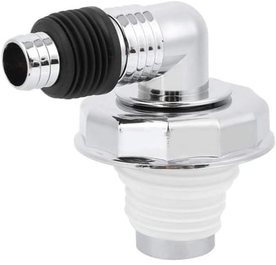Allecto - Wasmachine Afvoerputje - Pvc Chroom Connector - Ideaal voor
