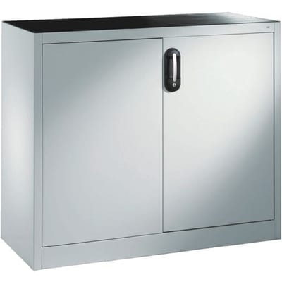 Gereedschapskast, veiligheidsslot, 2 legborden & 1 lade, B 1000 x D 500 x H 1000 mm, plaatstaal, lichtgrijs/lichtgrijs