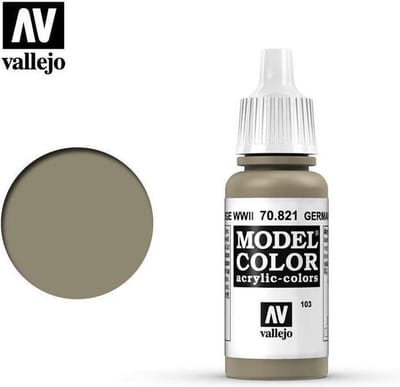 Vallejo Hobbyverf Acrylverf - 70821 Model Color German Camouflage Beige WWII - Acryl Verf flesje - 17 ml