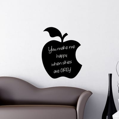 Schoolbordsticker - uitwisbare zelfklevende muurstickers - APPEL 1 - 140x110cm