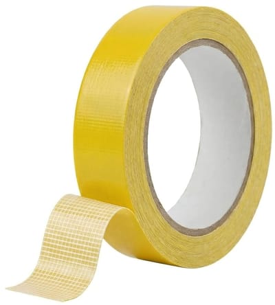 Dubbelzijdige Stoffen Lijmtape - 3 Rollen Dunne Lijmtape voor Vloerkleden, Foto's en Kussens - Sterke Hechting, Geen Resten, Ideaal voor Meubelbekleding (15m*10mm/25m)