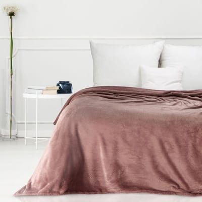 Pluche Plaid CINDY 5 70x160cm - Design 91 Baksteenrood