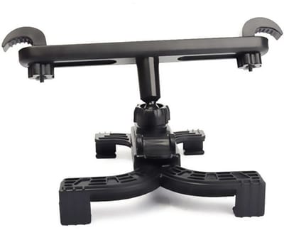 DrPhone CarFlex - Tablethouder Geschikt Voor Hoofdsteun In De Auto – 7-13 Inch – Autostoel Tablethouder - 360° verstelbare kijkhoek - Zwart