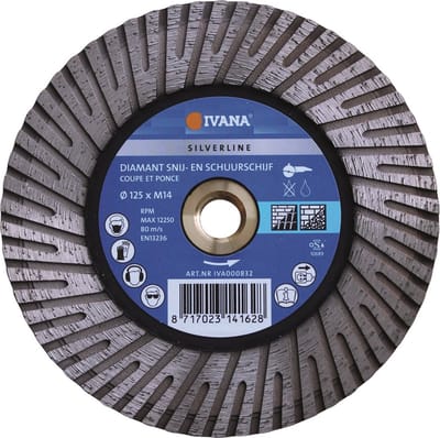 Ivana Diamantzaag Cut And grind Silverline Ã˜125mmxm14