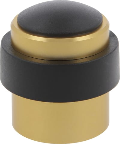 AMIG Deurstopper/deurbuffer - 1x - D30mm - inclusief schroeven - goud