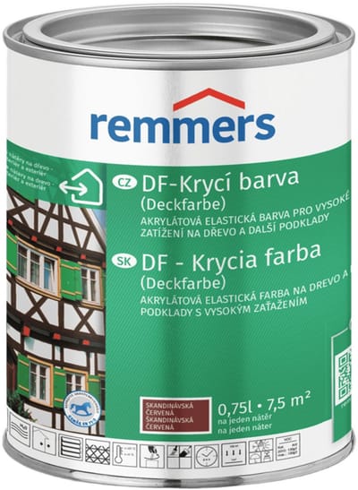 Remmers - DF Dekverf 0,75 l, Scandinavisch rood