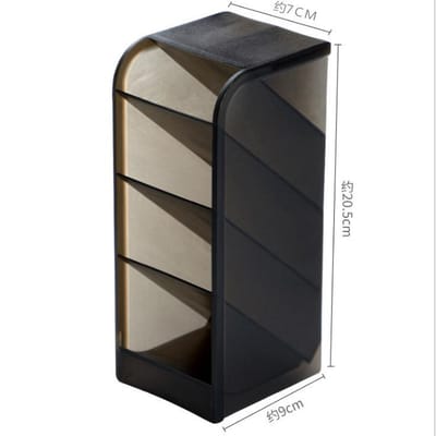 Support de type insertion oblique pour stylo Organisateur d'étagère de bureau pour cosmétiques Boîte de rangement pour pinceaux de maquillage Organisateur de papeterie de bureau noir