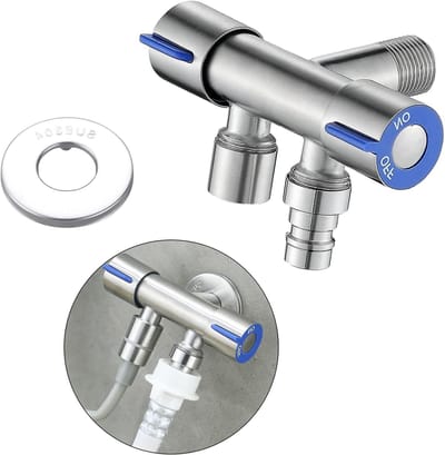 Hoge Kwaliteit 2-Weg Tuinslang Splitter voor 1/2 Inch Slangen, Dubbele Controle voor Waterafvoer en Tuinieren, Ideaal voor Wasmachine en Tuin Gebruik