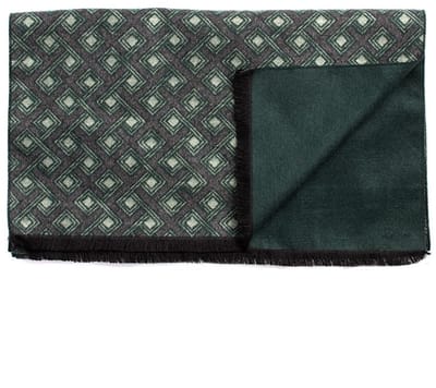Tresanti DIONISIO Viscose scarf with geometric pattern Green (TRSCIE208 - 900)