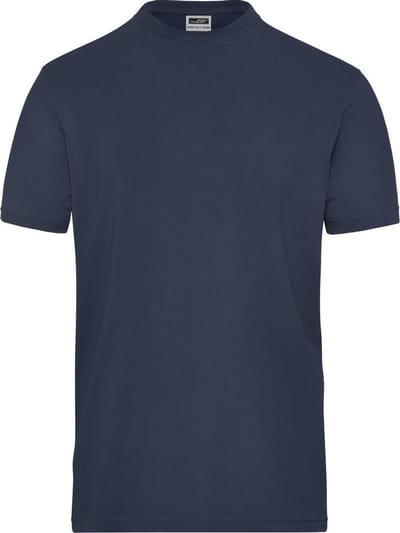 James and Nicholson Heren Organisch Katoenen Stretch T-Shirt (Marine)
