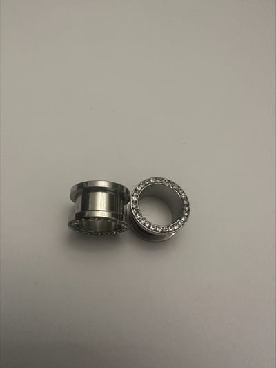 Glas strass oor expander tunnels 14 mm | Make up | Parfum | Moederdag | Verjaardagscadeau| Cadeautje| Valentijnsdag| Kado | sieraden | vaderdag | oorbellen | oorsieraden