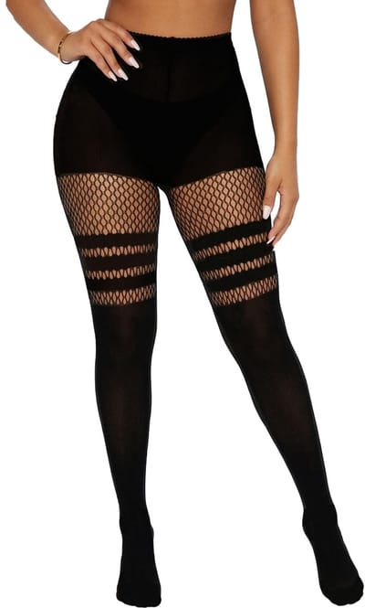 Dailygoods- Visnetpanty's Sexy - Jarretelbroekjes - Overknee - Comfortabel - Zacht - Trendy Looks - Kousen