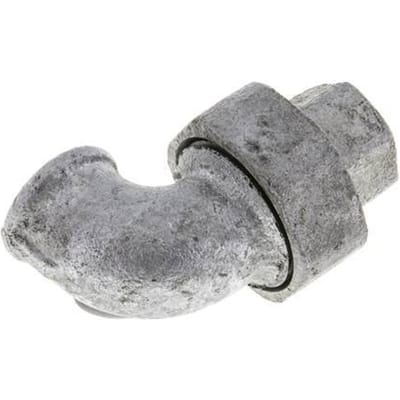 90Graden Unie Connector Rp3/8'' Vrouwelijk Gietijzer Conische Dichting 25Bar (351,25Psi)