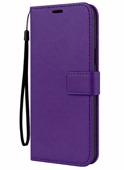 Hoesje Met Pasjeshouder - Geschikt voor Samsung Galaxy A37 - Luxe Bookcase Portemonee - Flip Case - Kunstleer Book Case - Flipcase - Book Cover - Walletcase - Portemonneehoes - Paars