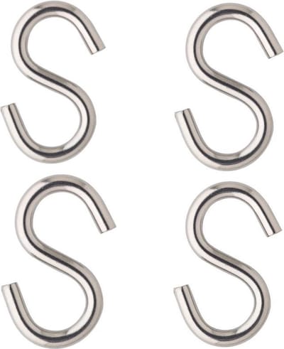 4 stuks s-haak 30mm verzinkt