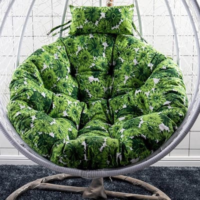 Stoelkussen Vervanging - Hangmat Kussen - Buiten Ontspannen - Extra Dikke Vulling - 120 cm - Bloemen