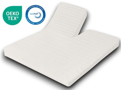 Easy Bedden® SPLIT Topper matras 140x210 – Topdekmatras - HR45 Koudschuim – Antibacterieel - Orthopedisch Verantwoord - 4 Seizoenen - Premium Wasbare Afritsbare Hoes - circa 9 cm dik