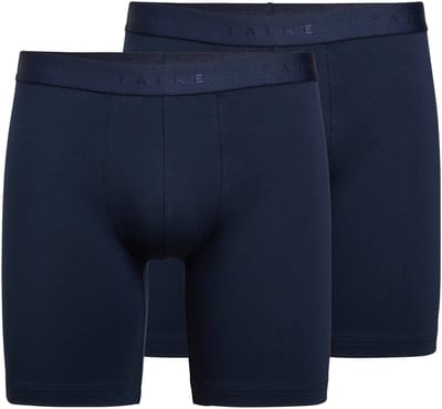FALKE Daily Comfort Long Leg 2-Pack huidvriendelijk elastisch katoen broek van onderlaag heren grijs - maat S