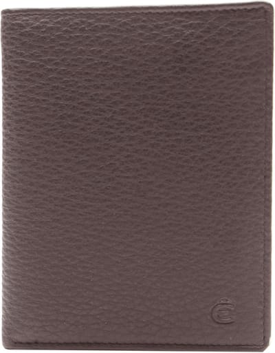 Esquire Leren Portemonnee Deer Cardsafe Wallet High Brown Donkerbruin