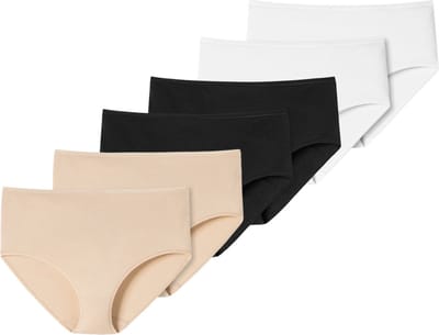 Schiesser Dames midi slip 6 pack 95/5 cotton