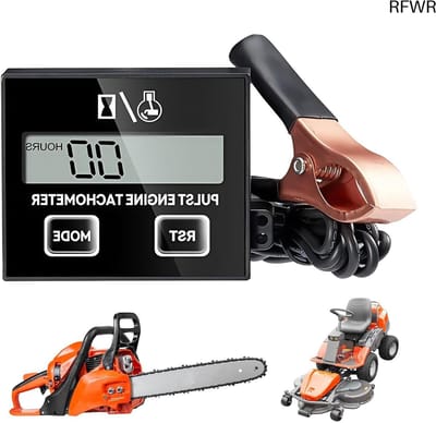 RFWR® Digitale Toerenteller voor Benzinemotoren - Geschikt voor Grasmaaiers, Kettingzagen en Meer
