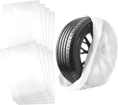Bandenzakken Set - Bandenhoezen Opbergzakken - Banden Beschermen - Waterdicht Scheurvast Materiaal - Tot 56cm Doorsnee - Wit