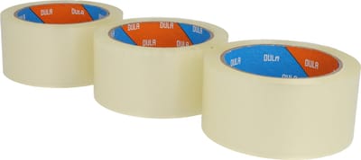 DULA Verpakkingstape - Transparant - 3 rollen Dozentape 50 mm x 66 m - Plakband