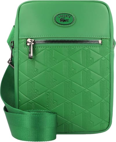 LACOSTE Schoudertas Nomogramme Vertical Camera Bag Calathea Groene