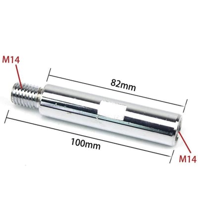 1 stuks 45# Staal Haakse Slijper Verlenging Verbindingsstang Adapterstang M14 10mm