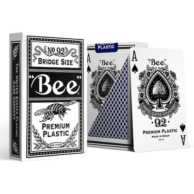 Cartes à jouer Bee Xiaomifeng Suohua Guandan Dou Dizhu, Cartes de Bridge en Plastique, Cartes Étroites, Imperméables et Durables, Importées, Bleues