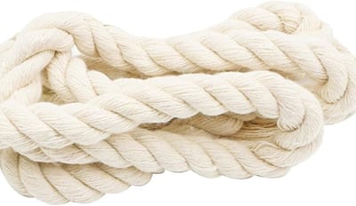 Katoenen touw van 10mm breed en 4m lang, ideaal voor DIY handtassen, knutselen en decoratie