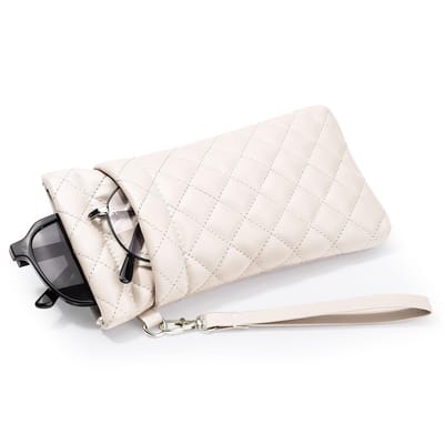 Cosensi - Dailygoods - Dailygoody - Double Eyeglasses Pouch - Brillendoos - Squeeze Top - Complexion - PU Leer - Zonnebril Bescherming - Voor Dames en Heren