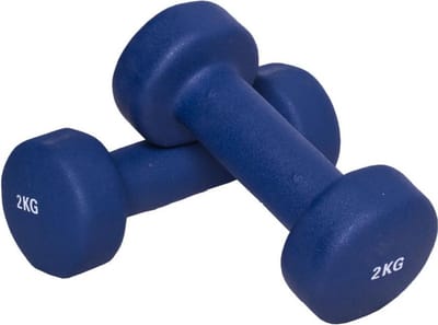 Gorilla Sports Dumbellset - Halterset - Aerobics - Vinyl - 4 kg (2 x 2 kg)