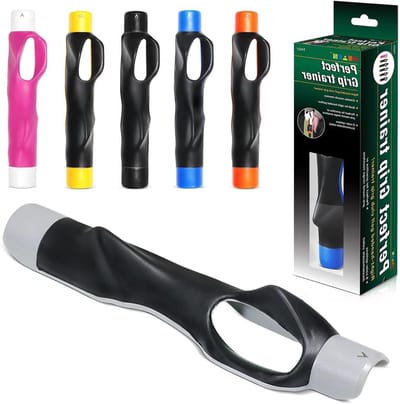 Golf Greeptrainer - Handpositie Armband - Golf Swing Oefenen - Houdingscorrectie Hulp - 15.5 cm - Grijs