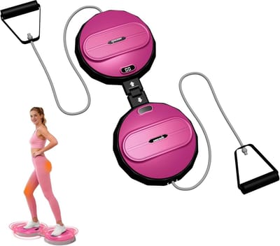 Roterende Tailletrainer - Fitness Schijf - Buikspier Training - Slim Tellen Functie - 22 x 15 x 7 cm