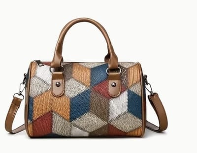 N3 Collecties Casual Klein Crossbody tas met rasterpatroon voor dames