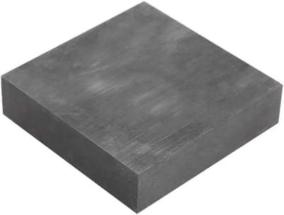 Grafiet Plaat - Zuiver Materiaal - Industrieel Gebruik - Hoge Zuiverheid 99.9% - 60x40x7 mm - Zwart