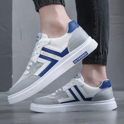 Nieuwste Jongen Witte Mesh Schoenen Heren Ademend Comfortabel Hardloopschoenen Plus Size 44 Heren Zomer Sneakers Student Casual Schoenen 9.5 white