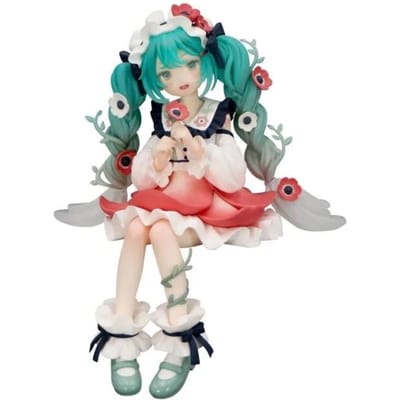 Modèle Original FuRyu Stopper à Nouilles Hatsune Miku 15cm Fleur Féerique Anémone Figurine Figurine Anime Collections Jouets Cadeaux