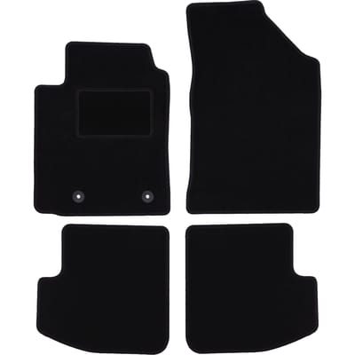Zwarte veloursmatten voor: Toyota Yaris I 3-deurs (1999-2005)