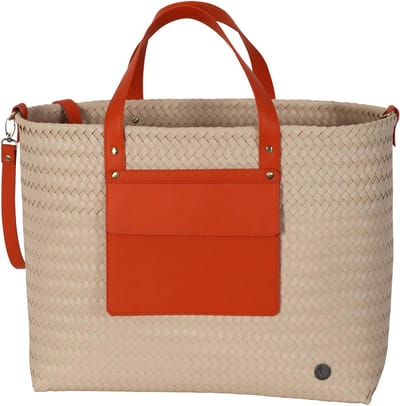 Tas - Shopper - Strandtas - Boodschappentas - Weekender - Reistas - Handed By Percey - oranje - carrot orange