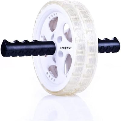 Buiktrainer Wiel - Buikspiertrainer Roller - Spieropbouw Thuis - Dubbele Wiel Stabiliteit - N.v.t. - Zwart Groen