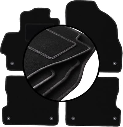 Complete set veloursmatten voor: Mazda 3 II BL hatchback, sedan (2008-2013)